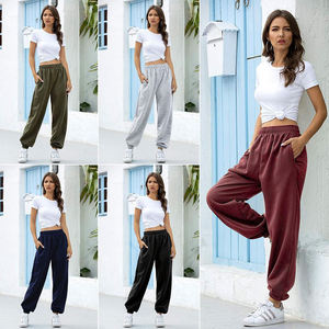 Pantalon de survêtement en molleton tricoté pour femme, coupe décontractée et confortable, avec taille élastique, vente en gros, fournisseur de vêtements pour l'Europe - Product Image 2