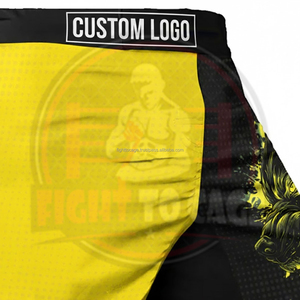 Shorts de boxe et de MMA imprimés en polyester extensible 100 %, respirants et légers, unisexes, service OEM/ODM haute performance - Product Image 5