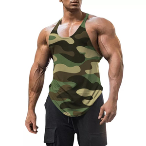 Strong Neckline Stitching Lightweight Polyester Mesh Quick Dry Breathable Training <b>Men</b> Tank Top Available At Low Price - Product Image 5