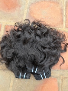 ผมมนุษย์อินเดียแท้ เกรด 12A แบบดิบ ไม่ผ่านกระบวนการใดๆ  แบบหยักศก แบบตรง แบบลอน  ถักด้วยเครื่องจักรแบบ Double Weft  ไม่หลุดร่วงง่าย นุ่ม เงางาม เหมาะสำหรับการต่อผม - Product Image 1