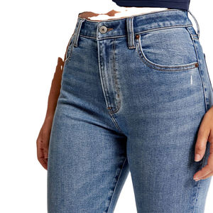 Pantalones Vaqueros de Cintura Alta y Pierna Ancha para Mujer, Corte Holgado, Rectos, Estilo Vintage, Azules, Jeans Casuales para Dama - Product Image 3