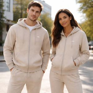 Wholesale Custom <b>Zip</b> <b>Up</b> Hoodie and Sweatpants Set for Bulk Orders - Manufacturer Direct - Product Image 6