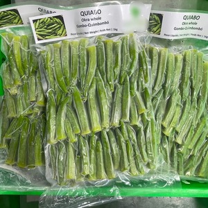 Okra surgelée IQF de haute qualité, emballage en vrac, prix de gros en promotion CARYLN - Product Image 4
