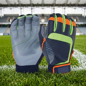 Guantes de Portero de Fútbol de Cuero PU Unisex, Dedos Completos, Agarre Antideslizante, Palma Transpirable, Correa de Muñeca Ajustable, Equipo Deportivo - Product Image 4