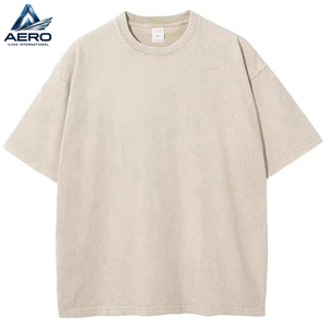 T-shirt Oversize Vintage Délavé à l'Acide pour Homme 2026 – Coton Couleur Unie Streetwear Basique Décontracté Ample et Confortable - Product Image 1