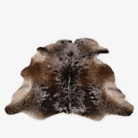 Tapis décoratif en cuir de vache naturel, véritable peau de vache avec poils, pour salon, chambre, décoration western