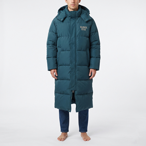 custom Design <b>Men's</b> Casual <b>Long</b> <b>Puffer</b> Jacket Hooded Warm Winter <b>Coat</b> Thick Insulated Wind Resistant Outdoor Outerwear - Product Image 5