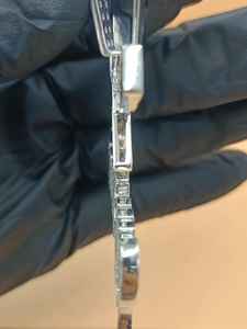 Colgante de Letras Personalizadas con Moissanita VVS, Colgante de Plata 925 con Iniciales Personalizadas, Colgante con Nombre Inicial Personalizado - Product Image 5