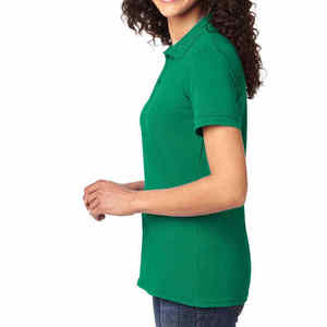 Chemises personnalisées pour femmes en coton 100% écologique tricoté, vente en gros, fourniture d'usine, respirantes, à manches courtes, décontractées pour l'été - Product Image 5