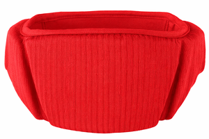 Red Knitted Football Sweatband Heavyweight Neoprene Solid Color Universal Fit Sports - Product Image 3