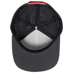 หมวกแก๊ปแบบ Snapback สีขาว ตาข่าย ระบายอากาศได้ดี ปรับขนาดได้ เหมาะสำหรับผู้ใหญ่ ใส่ได้ทั้งชายและหญิง 6 แผง สวมใส่สบายๆ ในฤดูใบไม้ผลิและฤดูร้อน - Product Image 6