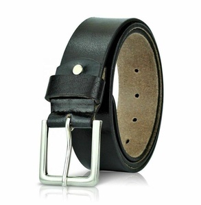Cinturón de Cuero Genuino para Hombre, Estilo Vintage, Cuero de Grano Completo Original, Casual, de Alta Calidad, con Hebilla de Pin - Product Image 1