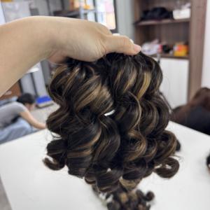 Extensiones de cabello de color piano rizado hinchable, cabello humano vietnamita, precio al por mayor - Product Image 3