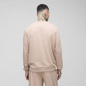 Sweat-shirt à capuche en coton uni surdimensionné de haute qualité avec logo personnalisé, col rond pour homme, sweat-shirt unisexe pour homme - Product Image 4