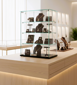 Vitrine transparente moderne en verre trempé anti-poussière pour bar à domicile, salons et hôtels - Product Image 1