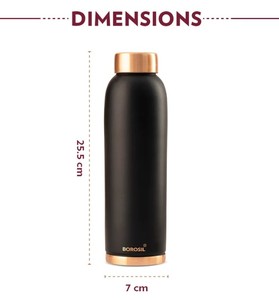 <b>Copper</b> <b>Water</b> <b>Bottle</b> Reusable Pure <b>Copper</b> Drinking <b>Bottle</b> For Everyday Hydration Home Office Travel Fitness Outdoor Activities - Product Image 2