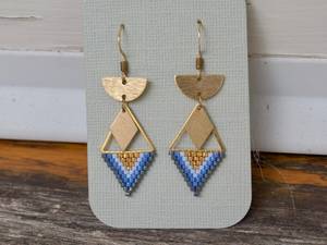 2026 Hot Selling Geometric Beaded Gold Brass Beaded <b>Drop</b> Earrings Women's Bohemia Style Bronze Plated Fashion Jewelry By UO - Product Image 5