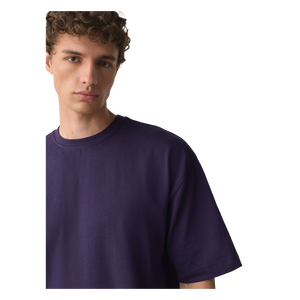 T-shirt en coton à manches courtes et col rond pour homme, coupe classique, couleur unie, style décontracté, tricot jersey, teinture unie - Product Image 4
