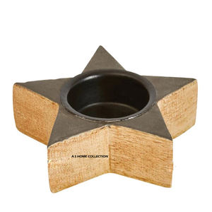 Porte-bougie de Noël en forme d'étoile élégant, vierge pour sublimation, ornement de bureau, décoration de table à prix incroyable - Product Image 2