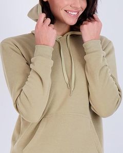 Sudadera con Capucha Negra para Mujer, Manga Larga con Bolsillos, Tejido Transpirable de Algodón, Ropa de Otoño - Product Image 4
