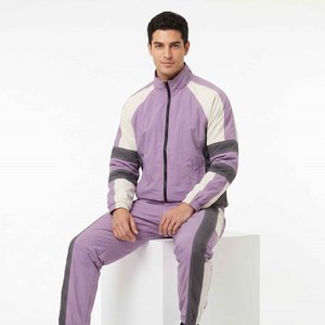 Ensemble de survêtement coupe-vent 2 pièces personnalisé en polyester avec fermeture éclair pour homme – Collection été – Ensemble de jogging coupe-vent du fabricant - Product Image 2