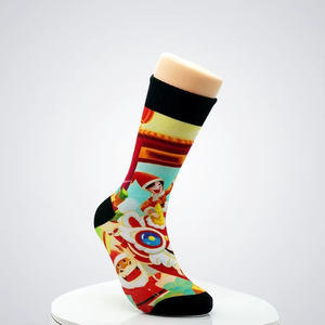 2026 Customizable Dress <b>Sock</b> <b>Hot</b> Selling Digital Printed Cartoon Pattern New Design - Product Image 4