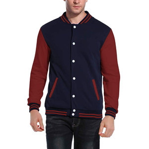 Blouson universitaire homme 2025 de haute qualité, personnalisable, en laine, style sportif avec logos d'équipe, noms et numéros, col à capuche pour l'hiver - Product Image 1