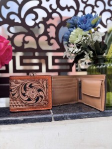 Handmade Hand-Tooled Leather Wallet for Men Luxury Vintage Fold Closure Short Premium Gift for Men Daily use <b>Purse</b> - Product Image 6