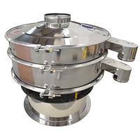 Máquina de Cribado Vibratoria Ultrasónica de Alta Frecuencia Motorizada Runnest, Construcción de Acero Inoxidable para Alimentos y Líquidos