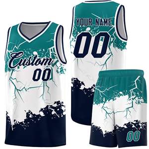 Uniforme de basket-ball imprimé par sublimation de qualité supérieure, dernière vente chaude, uniformes de basket-ball personnalisés pour hommes - Product Image 1