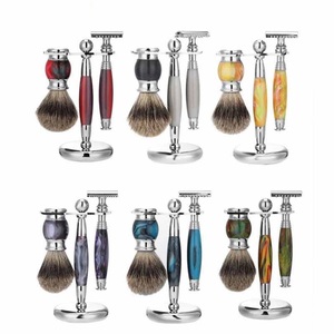 Hot New Custom Mens Shaving Kit Private Label Shaver Brush Safety <b>Razor</b> Shaving Brush and Bowl <b>Set</b> for Men Wet Shave - Product Image 5