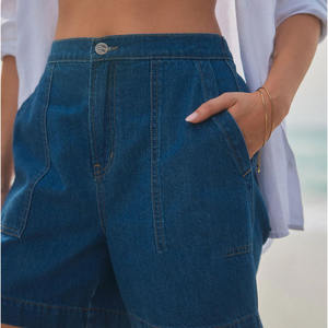 Shorts de mezclilla para mujer, estilo lavado, inspirados en diseñadores, tendencia de verano 2026, precio de fábrica, venta al por mayor, directo de fábrica, precio económico, OEM - Product Image 3