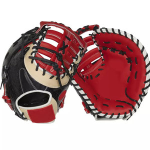 OEM ODM Leather Baseball Fielding Gloves Adjustable Wrist <b>Strap</b> For Baseball Club School And Team Practice - Product Image 1