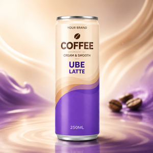 Bebida de Ube de 250 ml de Marca Privada OEM, Café Matcha Latte, Té con Leche Listo para Beber, Fabricante Mayorista de Vietnam, Nueva Llegada - Product Image 2