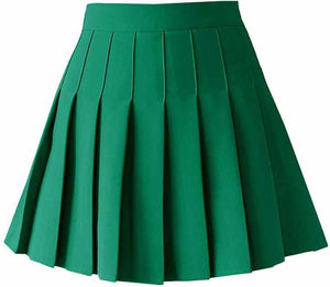 Jupes pour femmes de haute qualité, respirantes, courtes, pour le tennis, personnalisées, en matériau optimal, séchage rapide, évacuation de l'humidité, jupes de golf vertes - Product Image 3