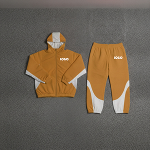 Conjunto Deportivo de 2 Piezas con Capucha y Bloques de Color, Estilo Urbano, Unisex, Personalizado, Resistente al Viento, para Hombre, Venta Caliente - Product Image 5