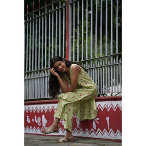 ชุดคุรตะผู้หญิงลายเส้นหัวใจ-สวมใส่สบายและมีสไตล์ - Product Image 4