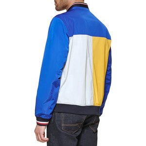 Blouson d'hiver résistant au vent pour homme, personnalisé avec logo, col montant, doublure polaire, en toile, coupe-vent, style bomber, pour le cyclisme en extérieur, vente en gros - Product Image 2