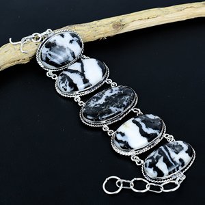 Natural White bafflo Women's <b>Bracelet</b> Natural Cabochon Gemstone 925 Sterling Silver Plating Birthstone Party Jewelry Gift - Product Image 1