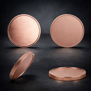 Moneda de Recuerdo Personalizada con Diseño de Arte Folclórico, Estampado en Cobre Chapado en Oro, Tema de Amor, Impresión Troquelada - Product Image 2