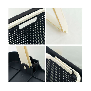 [LIFIST] Panier à linge pliable - 35L - Bac de rangement multi-usages pliable avec poignées (Ivoire / Gris foncé) - Product Image 6