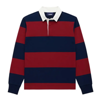 Polo de travail personnalisé en polyester à manches longues, broderie logo, couleur unie, col polo, anti-boulochage, uniforme décontracté, jusqu'à 5XL