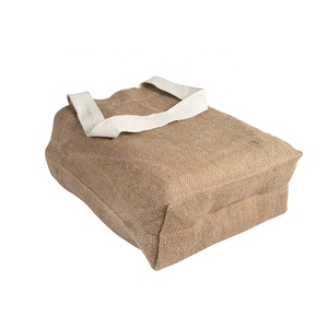 Amazon Main De Jute Jute Sisal Sac Fourre-Tout Fait au Népal-promotionnel Marché Transporteur Shopper 2021 Meilleur Design Toile De Jute PJTB-005 NP - Product Image 2