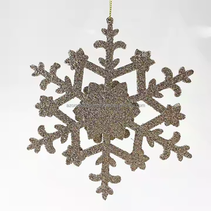 เกล็ดหิมะพราวเครื่องประดับแขวนสำหรับคริสต์มาสจี้โลหะ - Product Image 3