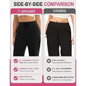 Pantalones de chándal casuales de cintura alta y pierna ancha para mujer, suaves y cómodos, con cordón y bolsillos, ideales para el verano. - Product Image 4