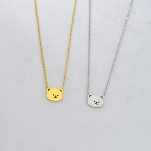 สร้อยคอทรงเรขาคณิตสำหรับผู้หญิง ทำจากสแตนเลส 304 ชุบทองคำแท้ 18K ความหนา 0.03µm-0.05µm พร้อมสายโซ่แบบเคเบิล - Product Image 1