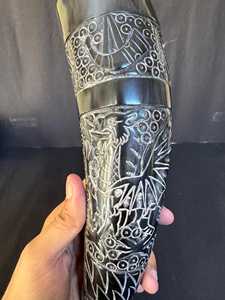 Vente chaude M.I.G. Chopes à bière vintage Viking en corne de buffle naturelle, polies, écologiques, faites à la main, pour la dégustation, qualité supérieure - Product Image 6