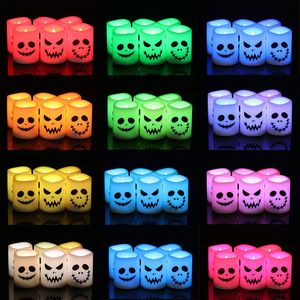 Bougies LED sans flamme pour Halloween, changeantes de couleur, avec télécommande et minuterie, à piles, pour la décoration intérieure - Product Image 2
