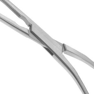 Pince à artères rénales 7-1/2 pouces à dents longitudinales courbées en acier inoxydable, instrument chirurgical vasculaire - Product Image 5