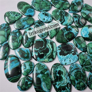 Piedras Preciosas Sueltas de Crisocola y Malaquita 100% Naturales, Cabujón para Joyería, Piedra Mineral en Bruto - Product Image 6